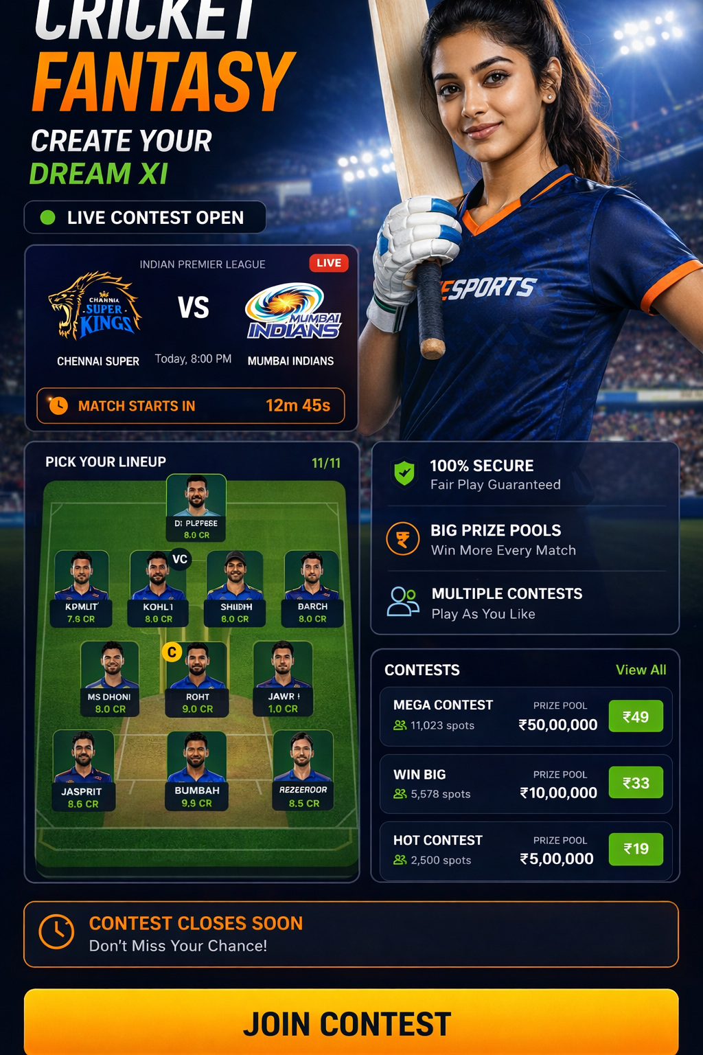 COME WIN 11 football fantasy visual
